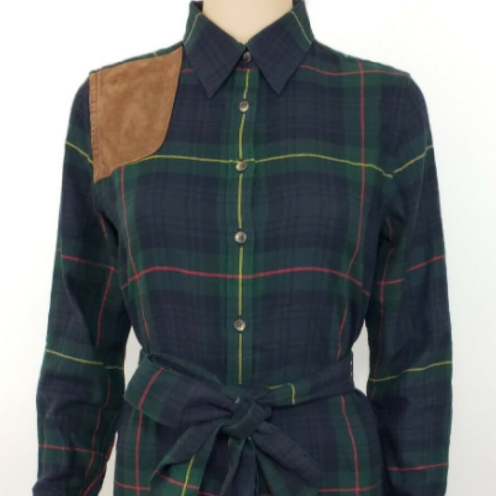 Lauren Ralph Lauren Green Plaid Dress